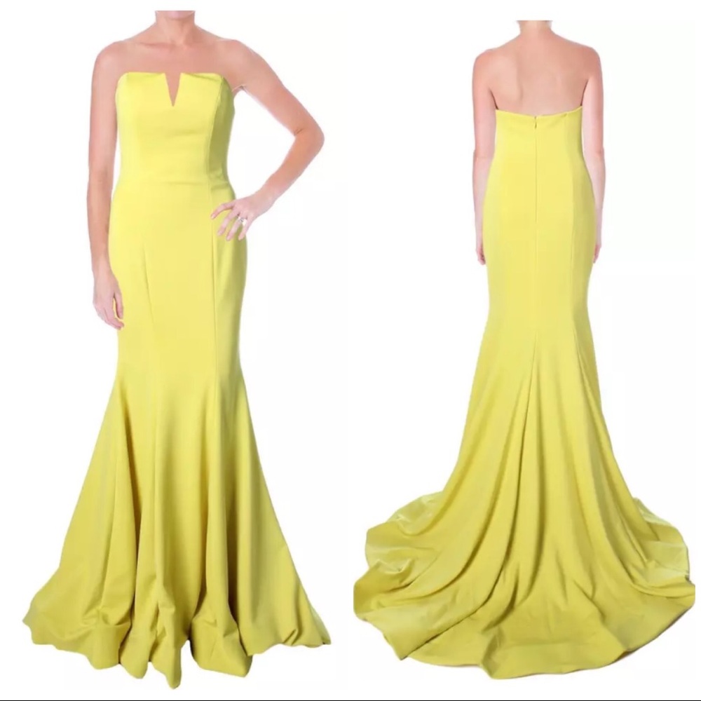 Jovani Yellow - Size 4 Prom or Formal